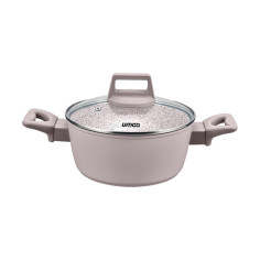 Juego de Ollas UMCO Rosewood Ceramic de 6 Piezas para Inducción y gas