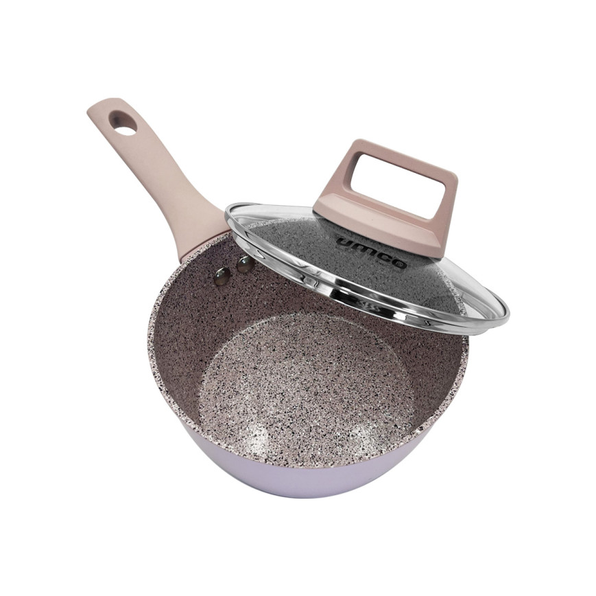 Juego de Ollas UMCO Rosewood Ceramic de 6 Piezas para Inducción y gas
