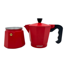 CAFETERA UMCO MOKA EXPRESS ROJA