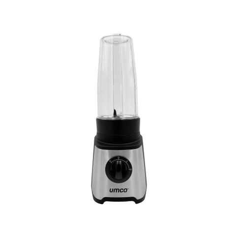 Licuadora Personal Nutri Mix UMCO 300W | 2 Vasos de 750 ml, Cuchillas para Hielo y Tapas de Viaje