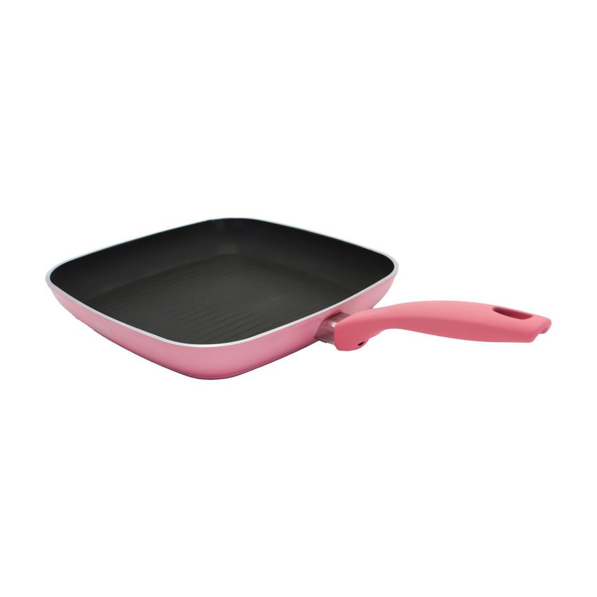ASADOR CUADRADO UMCO COLORES ROSADO INDUCCION