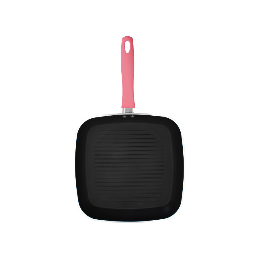 ASADOR CUADRADO UMCO COLORES ROSADO INDUCCION