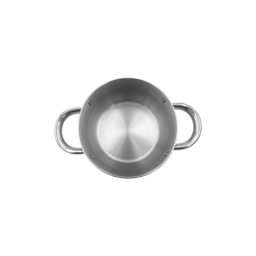 Juego de Ollas UMCO de Acero Inoxidable con Tapas de Vidrio