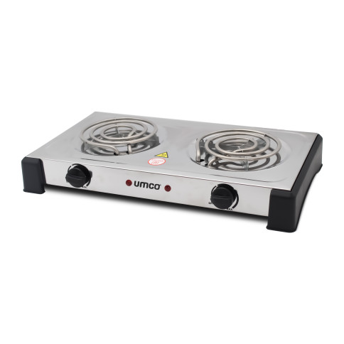 HORNILLA ELÉCTRICA 2 H INOXIDABLE PRÁCTICA UMCO 1500 W