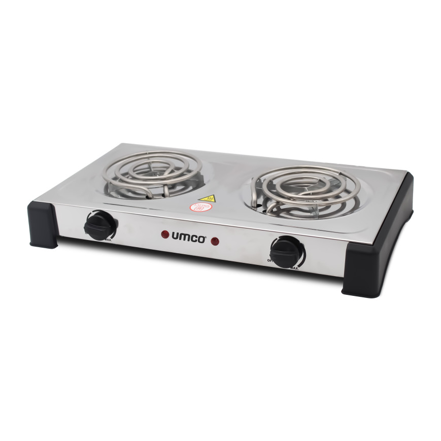 HORNILLA ELÉCTRICA 2 H INOXIDABLE PRÁCTICA UMCO 1500 W