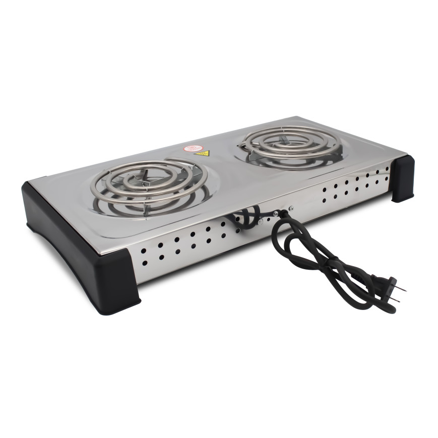 HORNILLA ELÉCTRICA 2 H INOXIDABLE PRÁCTICA UMCO 1500 W