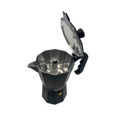 Cafetera Moka Express UMCO Negra 450 ml | Café Italiano con Aroma y Sabor Intenso