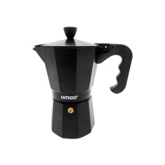 Cafetera Moka Express UMCO Negra 450 ml | Café Italiano con Aroma y Sabor Intenso