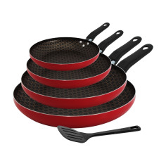 Set de 4 Sartenes UMCO Basic + Espátula: El Equipo Completo para tu Cocina