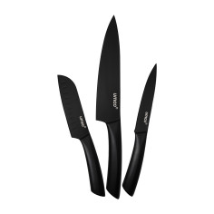 SET DE CUCHILLOS NEGROS UMCO 3 PIEZAS