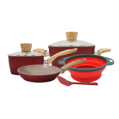 SET BURDEO INDUCCIÓN 7 PIEZAS – Aluminio forjado ultra grueso