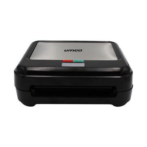 Sanduchera Inoxidable UMCO 750W | Placas Antiadherentes para 2 Panes con Diseño Moderno -