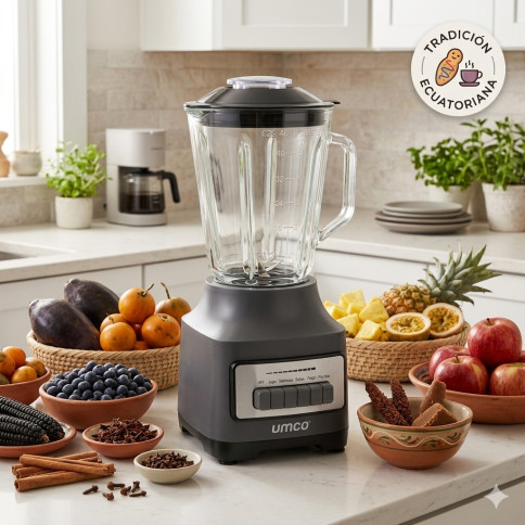 Licuadora Pulse Mix 1.5 L | 5 Funciones y Triturador de Hielo UMCO