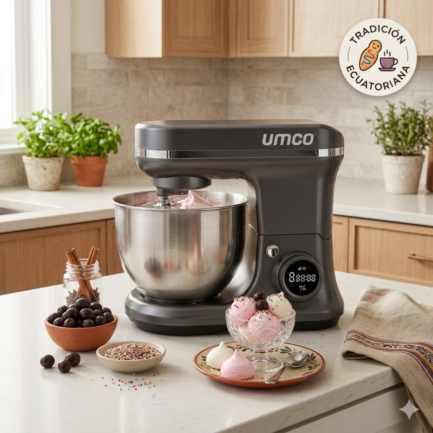 Batidora Pedestal Inox UMCO 8 Velocidades 650 W | Acero Inoxidable en Ecuador