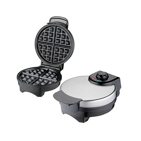 Waflera Redonda UMCO 850 W | Placas Antiadherentes | Temperatura Máxima 240 °C