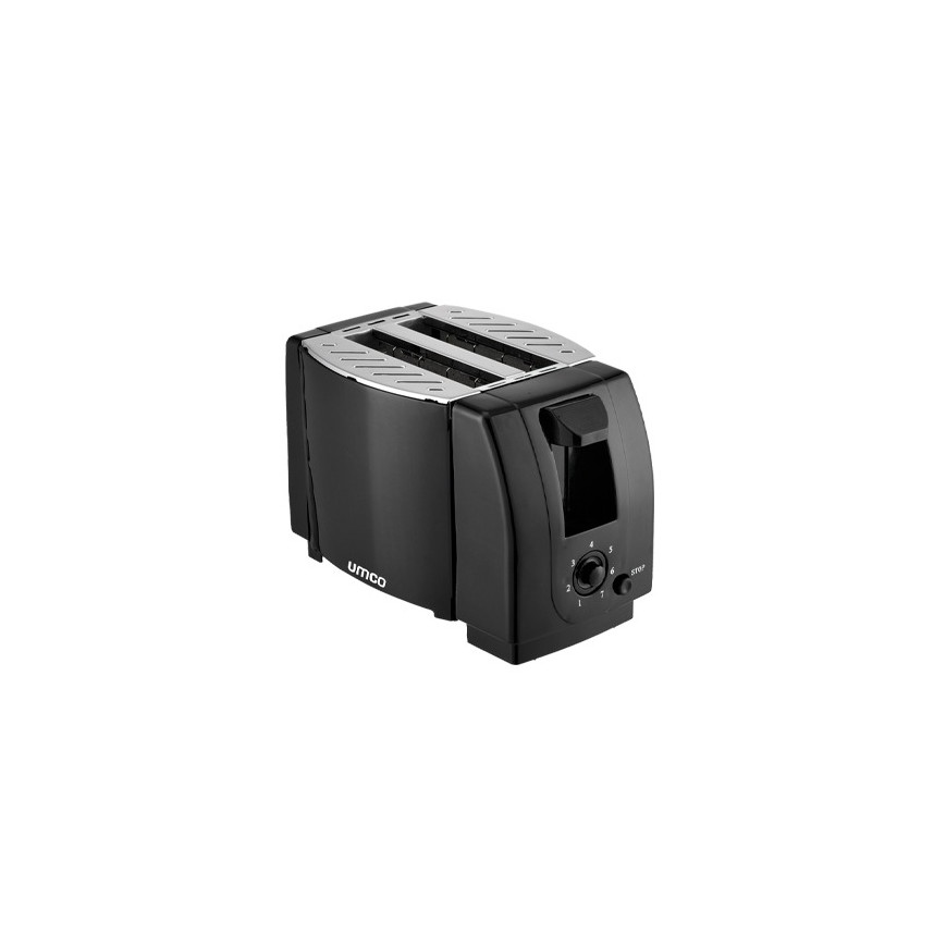 Tostadora 2 Panes UMCO 750 W | 7 Niveles de Tostado | Bandeja para Migas
