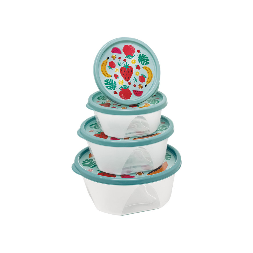 JUEGO 4 PIEZAS REDONDAS DECORADO JAGUAR