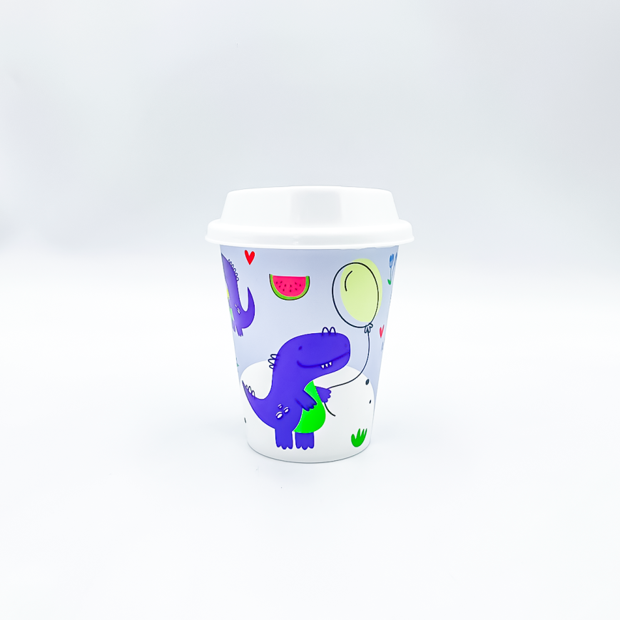 TAZA DECORADA 360ML CON TAPA JAGUAR