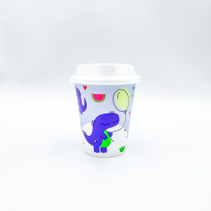 TAZA DECORADA 360ML CON TAPA JAGUAR
