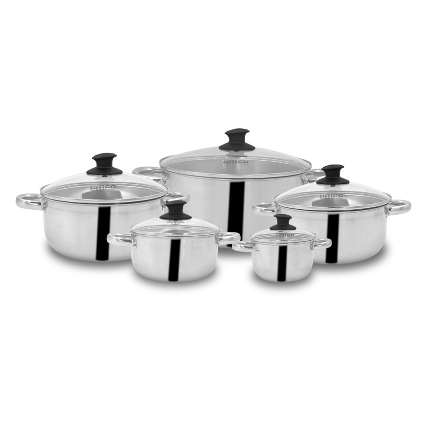 JUEGO DE OLLAS UMCO ACERO INOXIDABLE