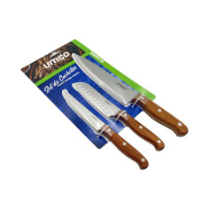 SET DE CUCHILLOS UMCO MANGO MADERA