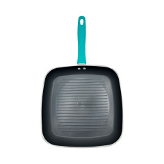 ASADOR CUADRADO UMCO COLORES TURQUESA INDUCCION