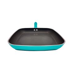 ASADOR CUADRADO UMCO COLORES TURQUESA INDUCCION